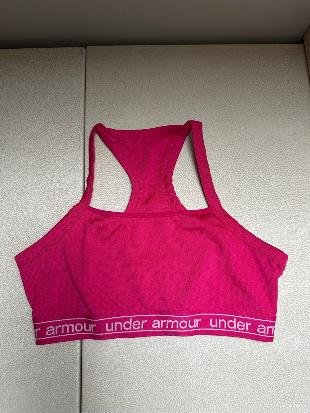 Under Armour Women's Hot Pink Racerback Sports Bra